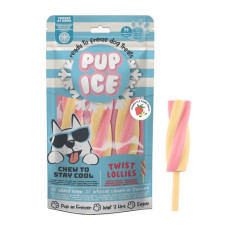 Pup Ice Twist Lollies Morango e Baunilha